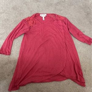 Rosey Pink Maternity Nursing Top